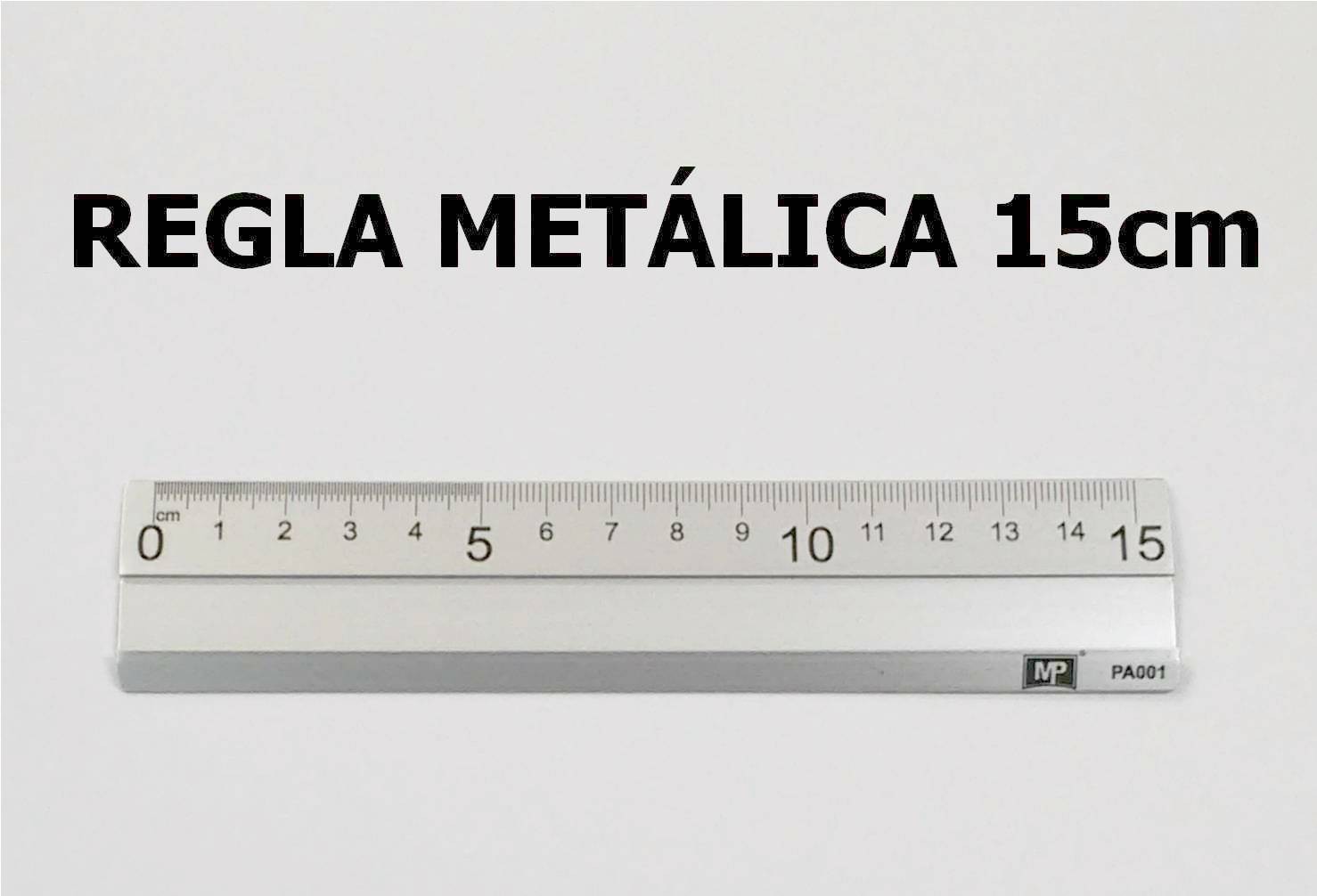 Regla Metalica 15cm Papeleriana